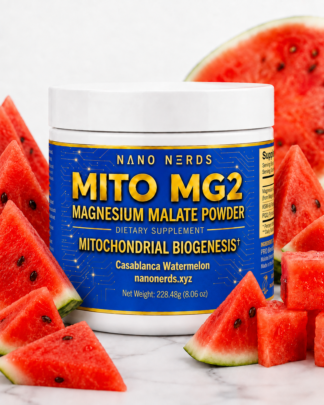 Mito MG2 Magnesium Malate + NMN + PQQ Powder
