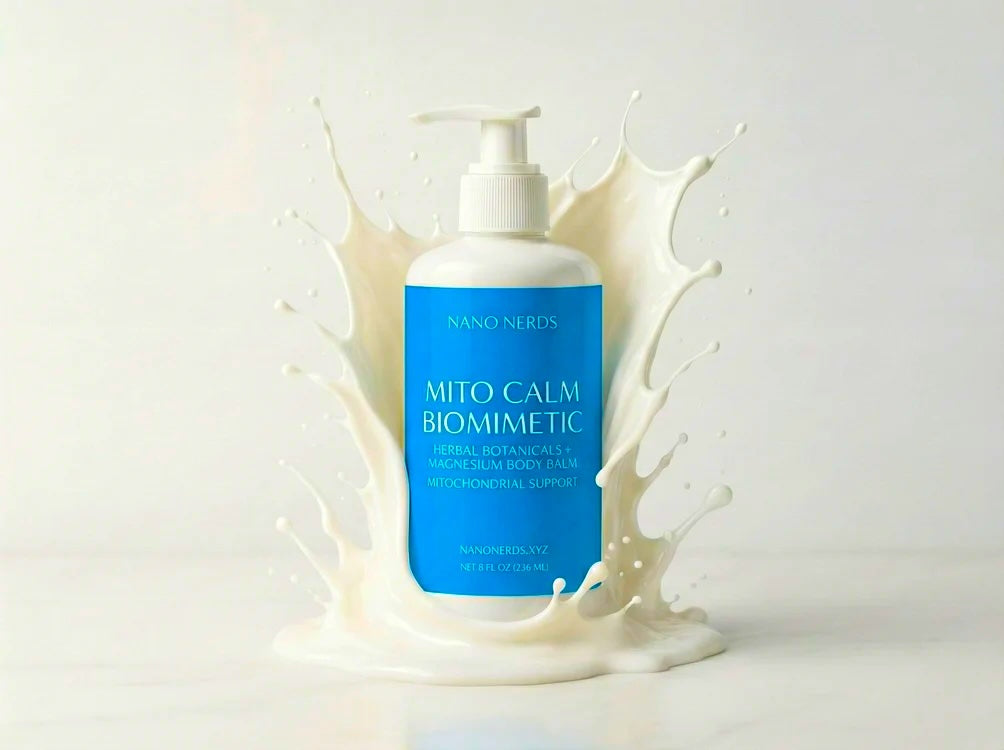Mito Calm Biomimetic Herbal Botanicals + MG2 Magnesium + Peptides + Body Balm