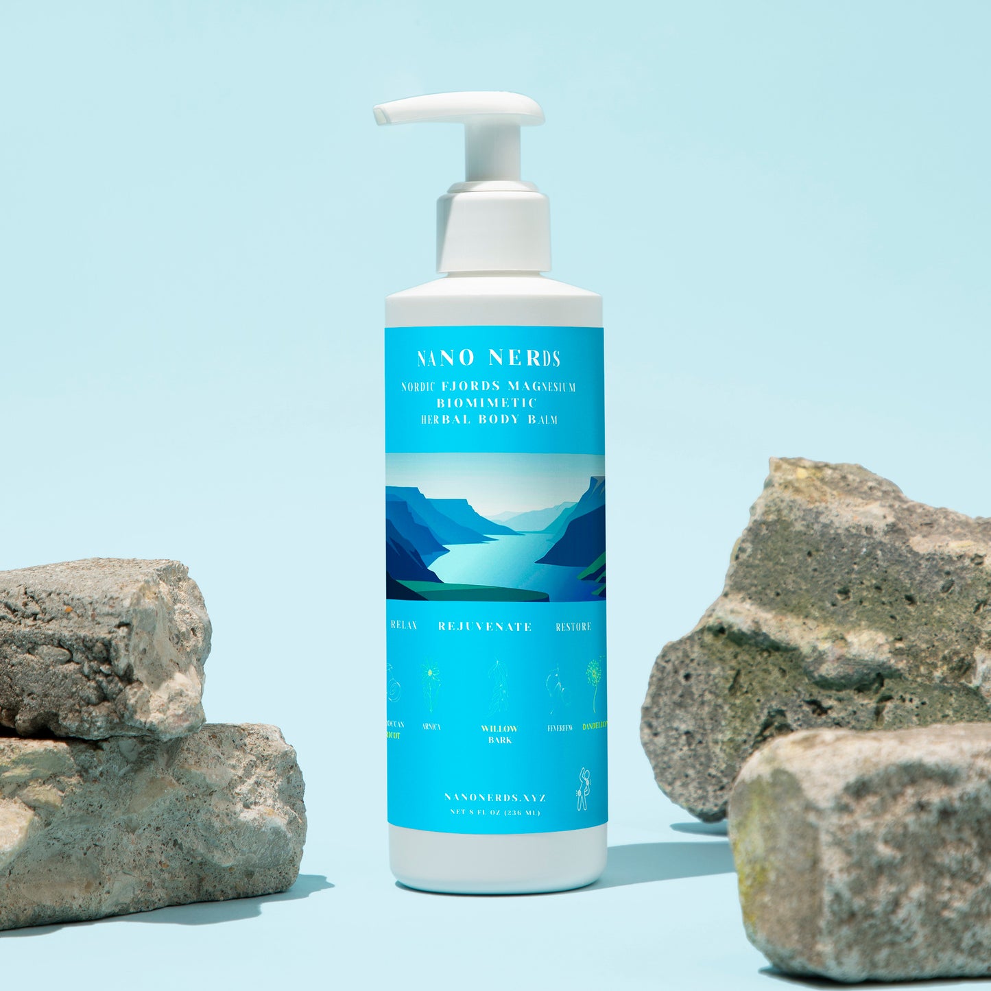 Nordic Fjords Mitochondrial Biomimetic Herbal + MG2 Magnesium  Body Balm