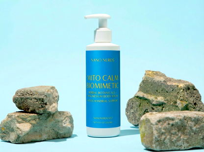 Mito Calm Biomimetic Herbal Botanicals + MG2 Magnesium + Peptides + Body Balm