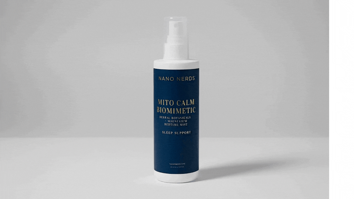 Mito Calm Biomimetic Herbal Botanicals + MG2 Magnesium  + Peptides + Bedtime Mist Spray