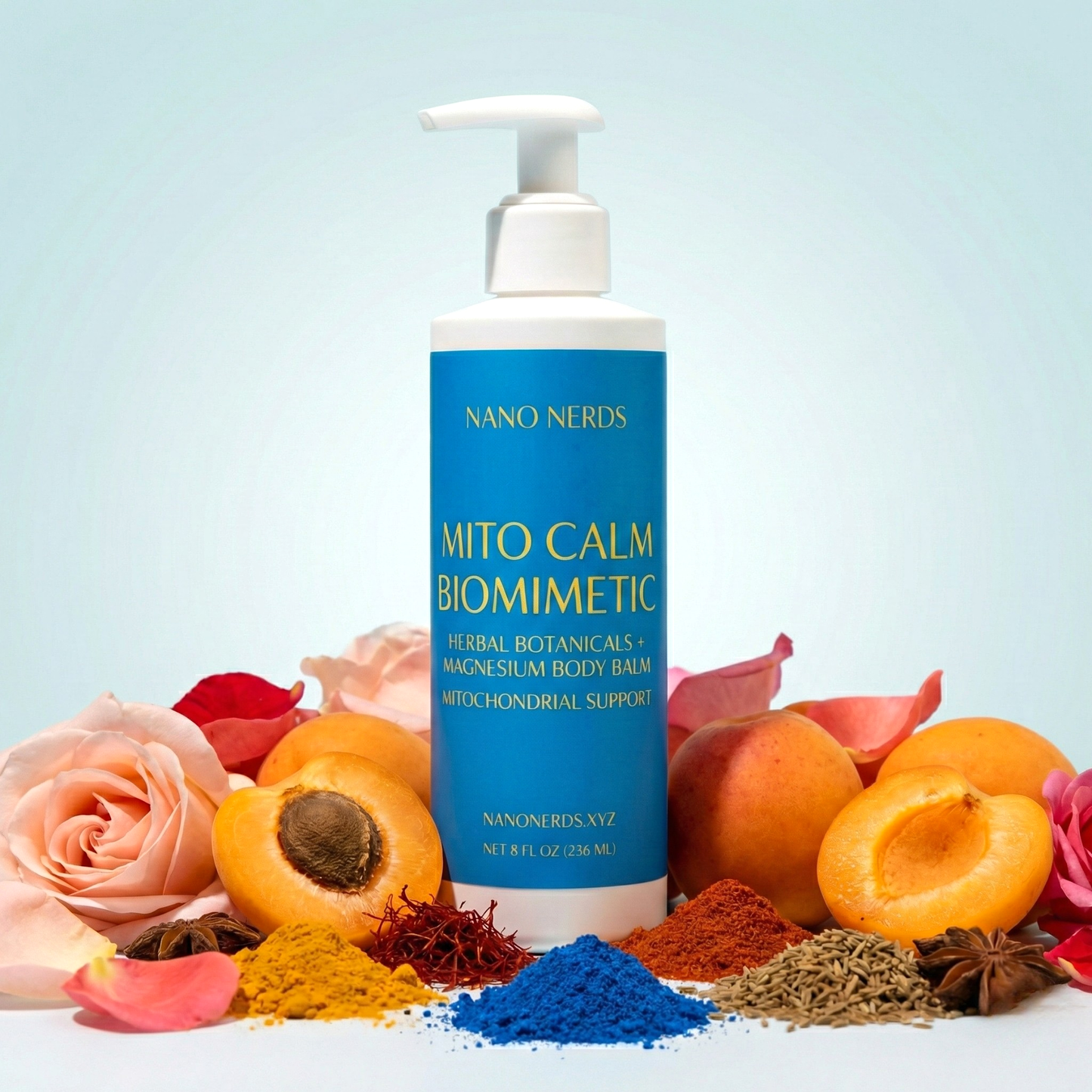 Mito Calm Biomimetic Herbal Botanicals + MG2 Magnesium + Peptides + Body Balm