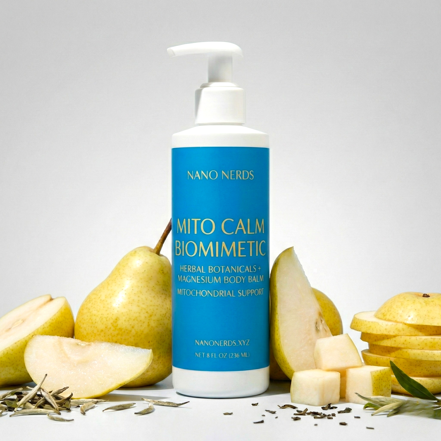 Mito Calm Biomimetic Herbal Botanicals + MG2 Magnesium + Peptides + Body Balm